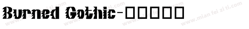 Burned Gothic字体转换